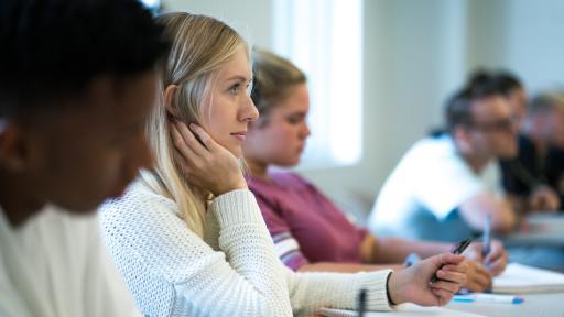 students in class