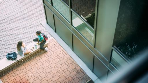 students on campus